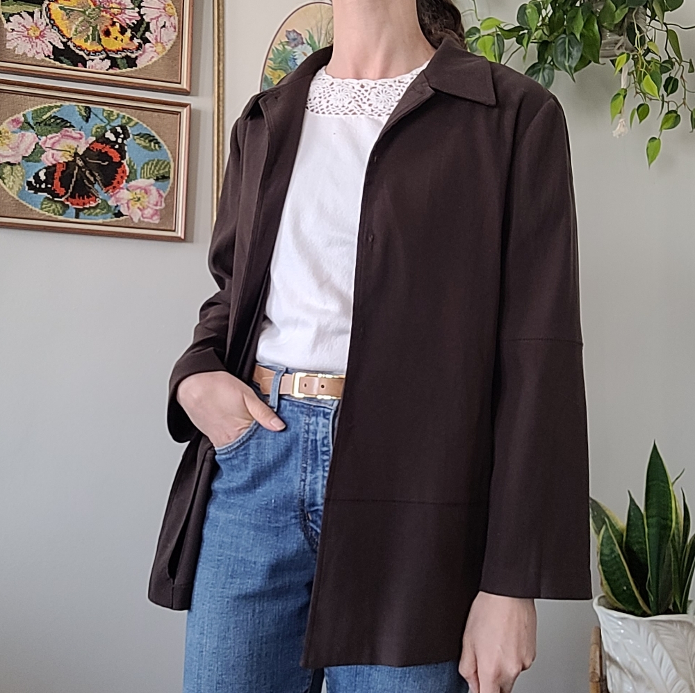 Vintage brown shacket - Picture 2 of 6